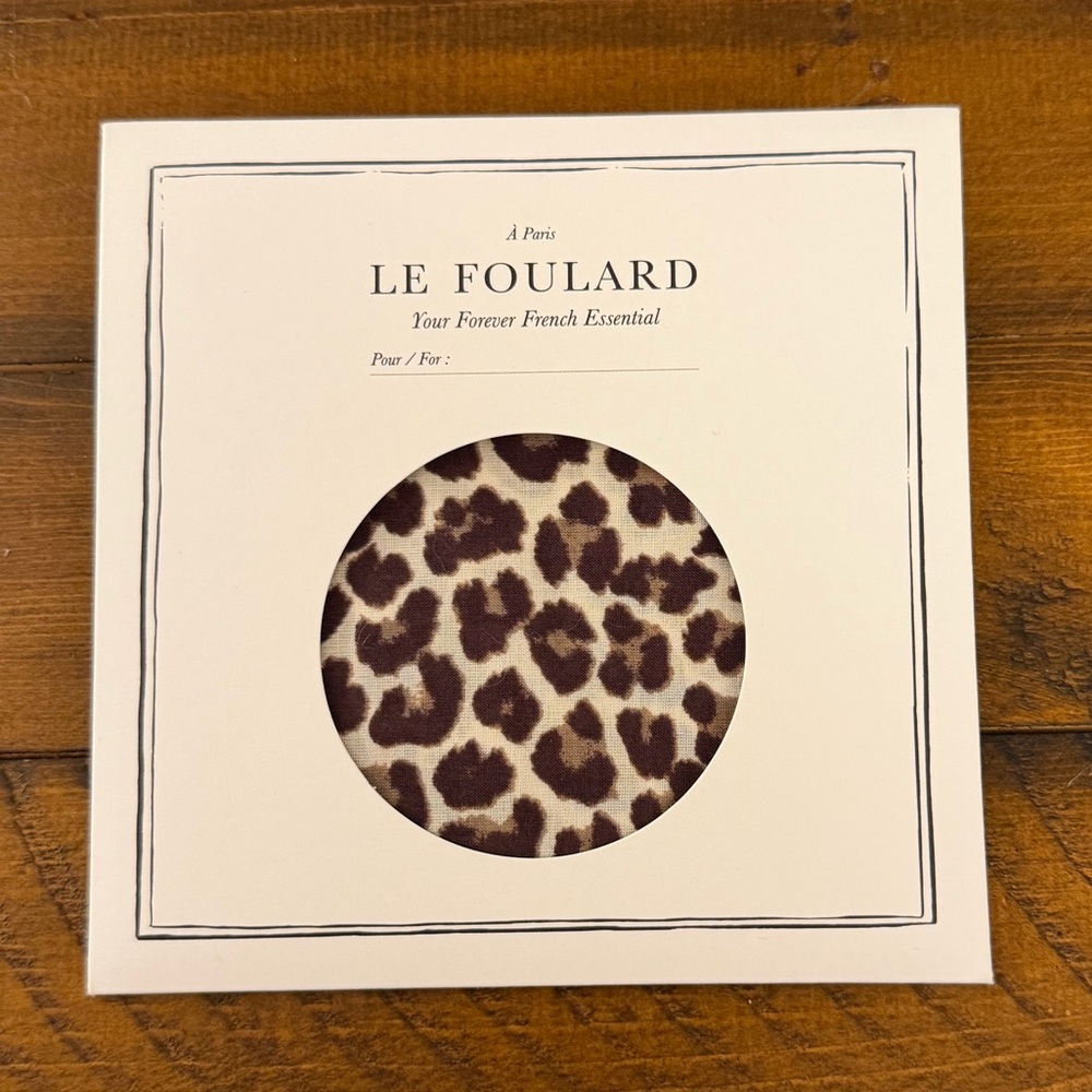 NEW Sezane Leopard Print Scarf